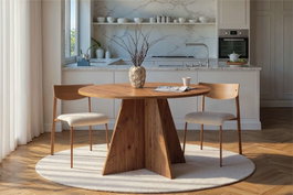 Hanah Home Mesa de Comedor Pino Atlántico